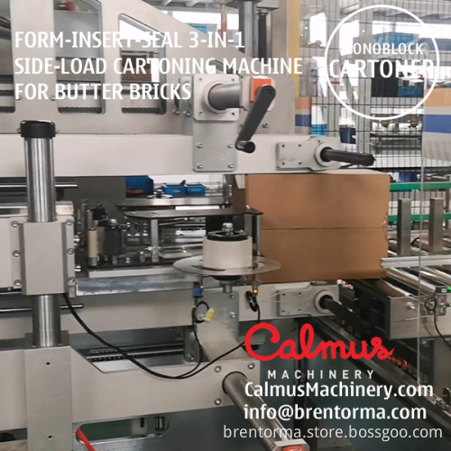 Cartoning Machine Monoblock Case Packer for Packaging Butter Bricks